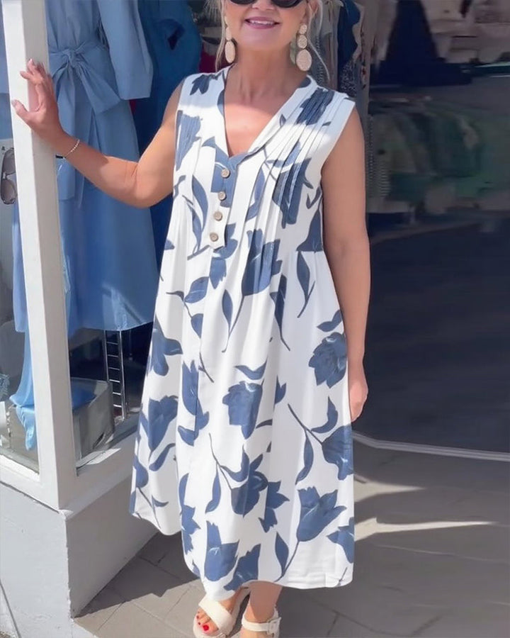 Liadan | Women’s Floral Print Dress with Sleeves