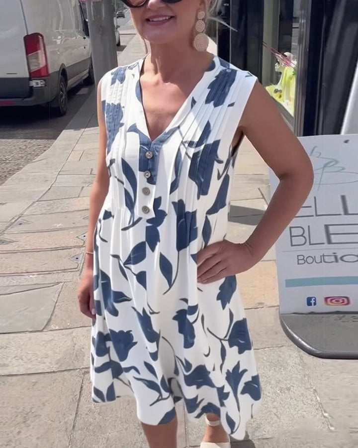 Liadan | Women’s Floral Print Dress with Sleeves