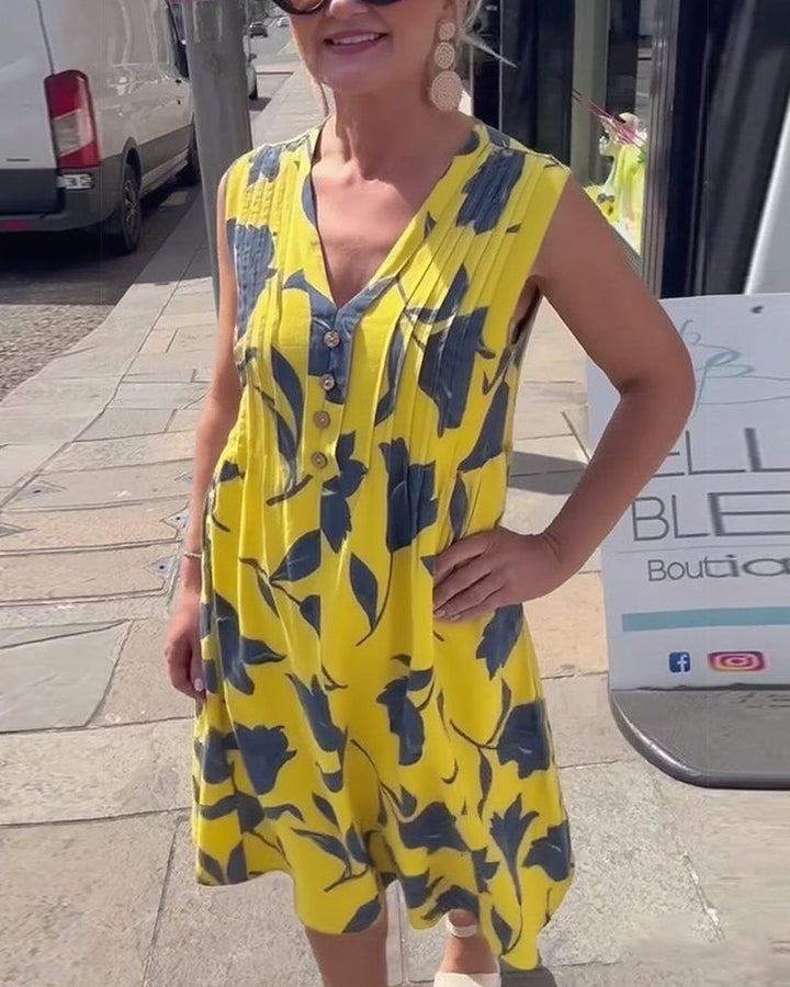 Liadan | Women’s Floral Print Dress with Sleeves