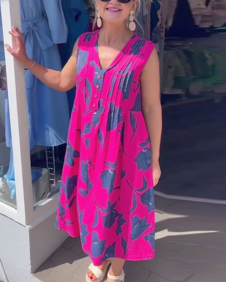 Liadan | Women’s Floral Print Dress with Sleeves