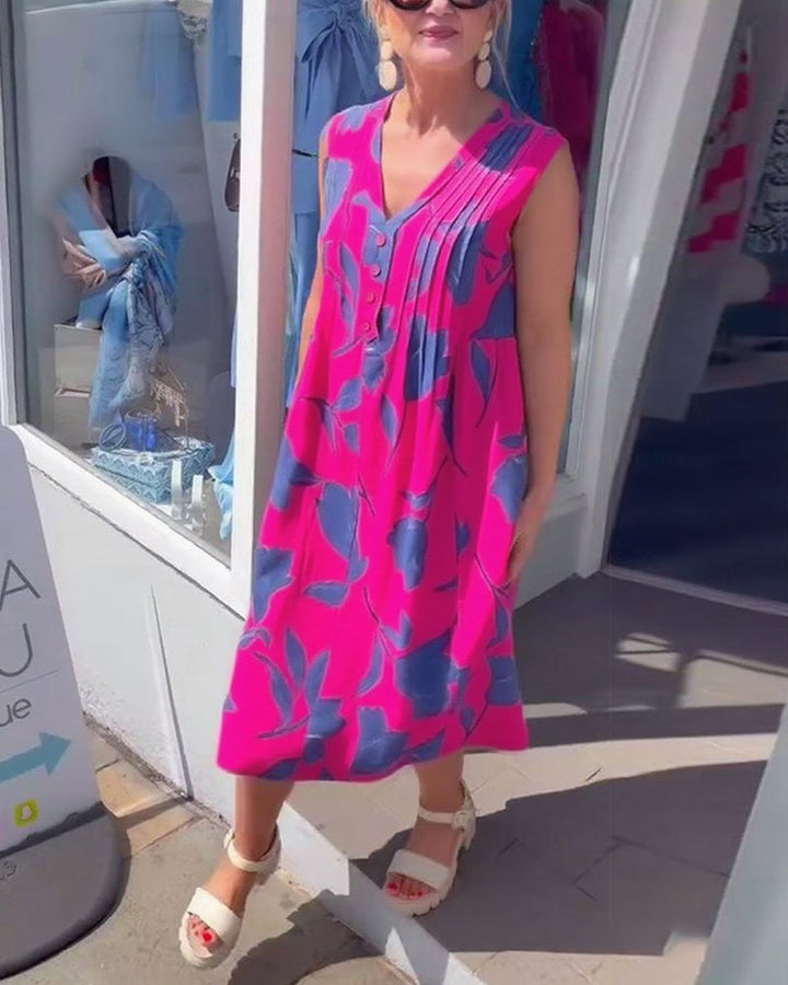 Liadan | Women’s Floral Print Dress with Sleeves