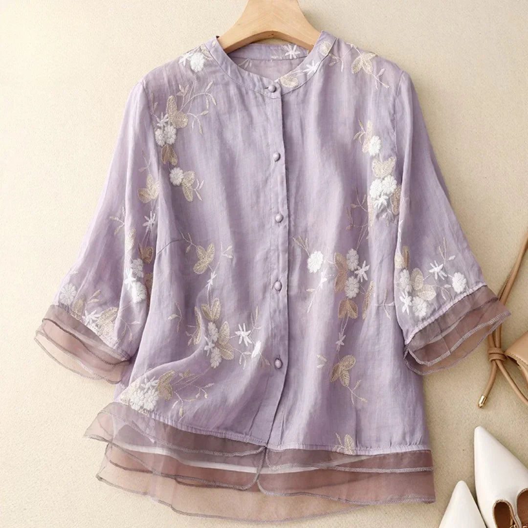 Laurienne™ | Embroidered blouse