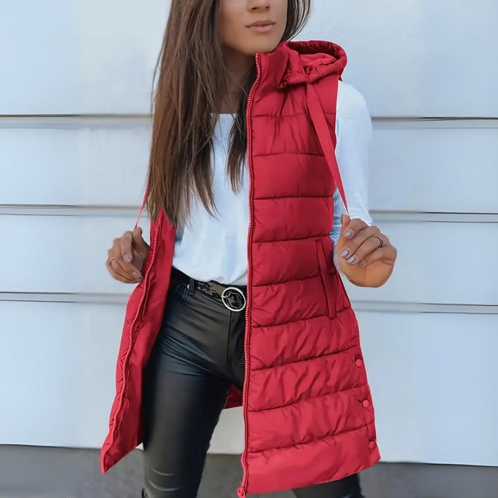 Maya | Sleeveless Hooded Puffer Vest