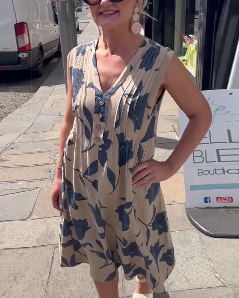 Liadan | Women’s Floral Print Dress with Sleeves